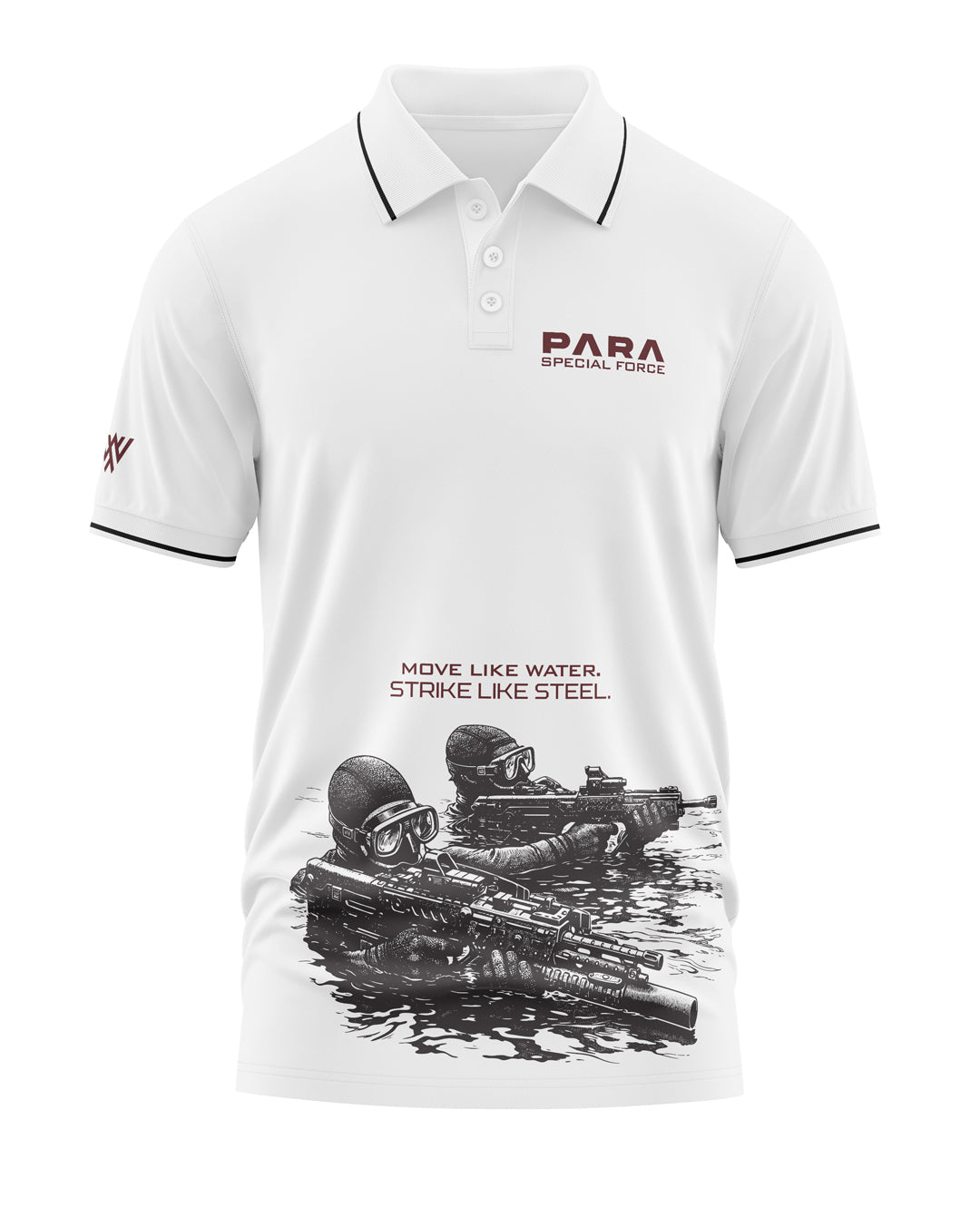 Para Move Like Water Polo Collar T-Shirt