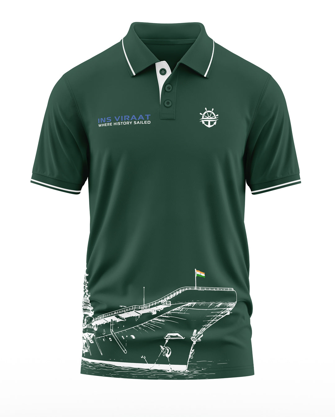 INS Viraat Polo Collar T-Shirt