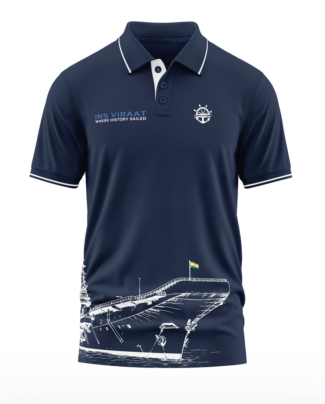 INS Viraat Polo Collar T-Shirt