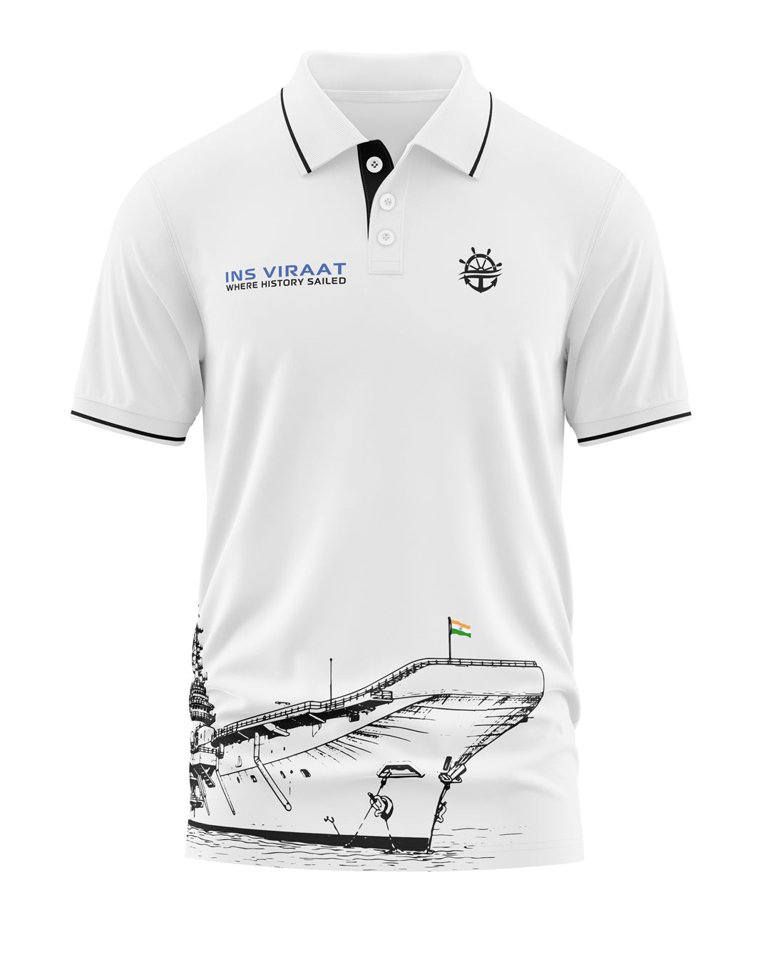 INS Viraat Polo Collar T-Shirt