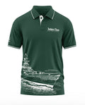 Indian Navy Blue Domain Force Polo Collar T-Shirt