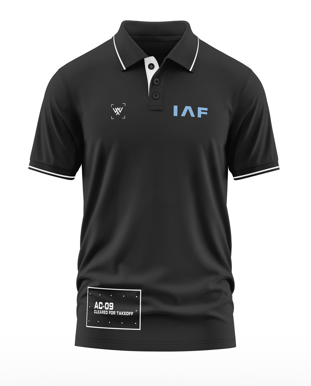 IAF AC-09 Cleared For Takeoff Polo Collar T-Shirt