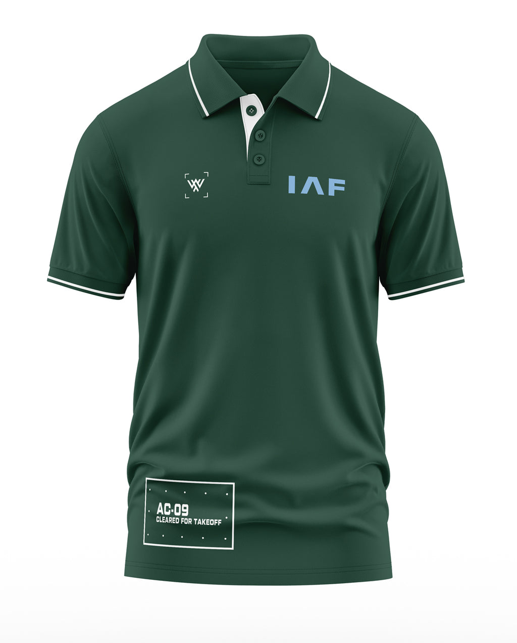 IAF AC-09 Cleared For Takeoff Polo Collar T-Shirt