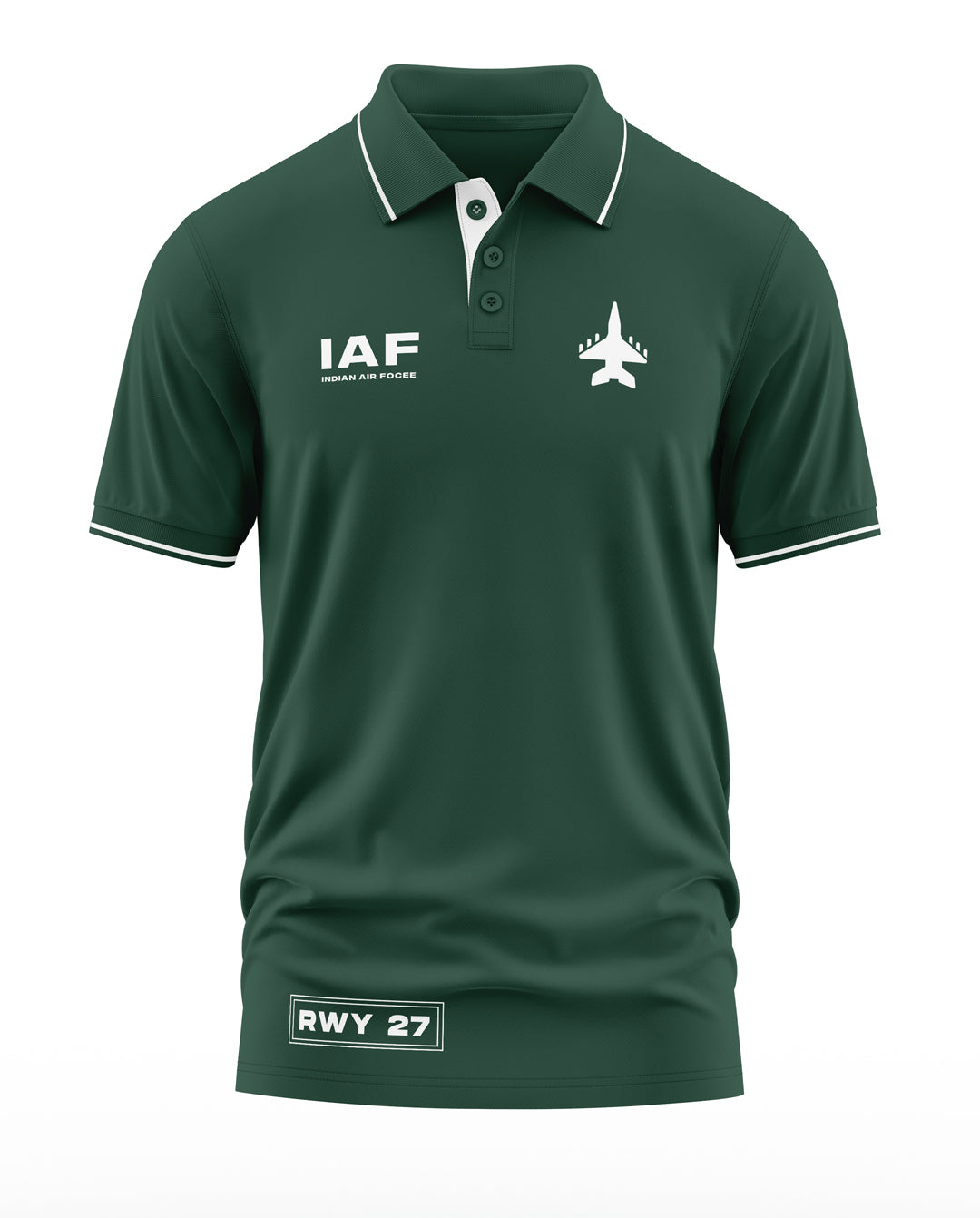 IAF RWY 27 Polo Collar T-Shirt