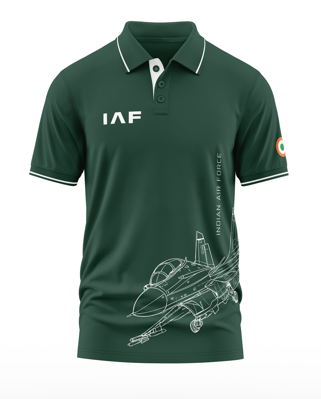 IAF Fighter Jet Polo Collar T-Shirt