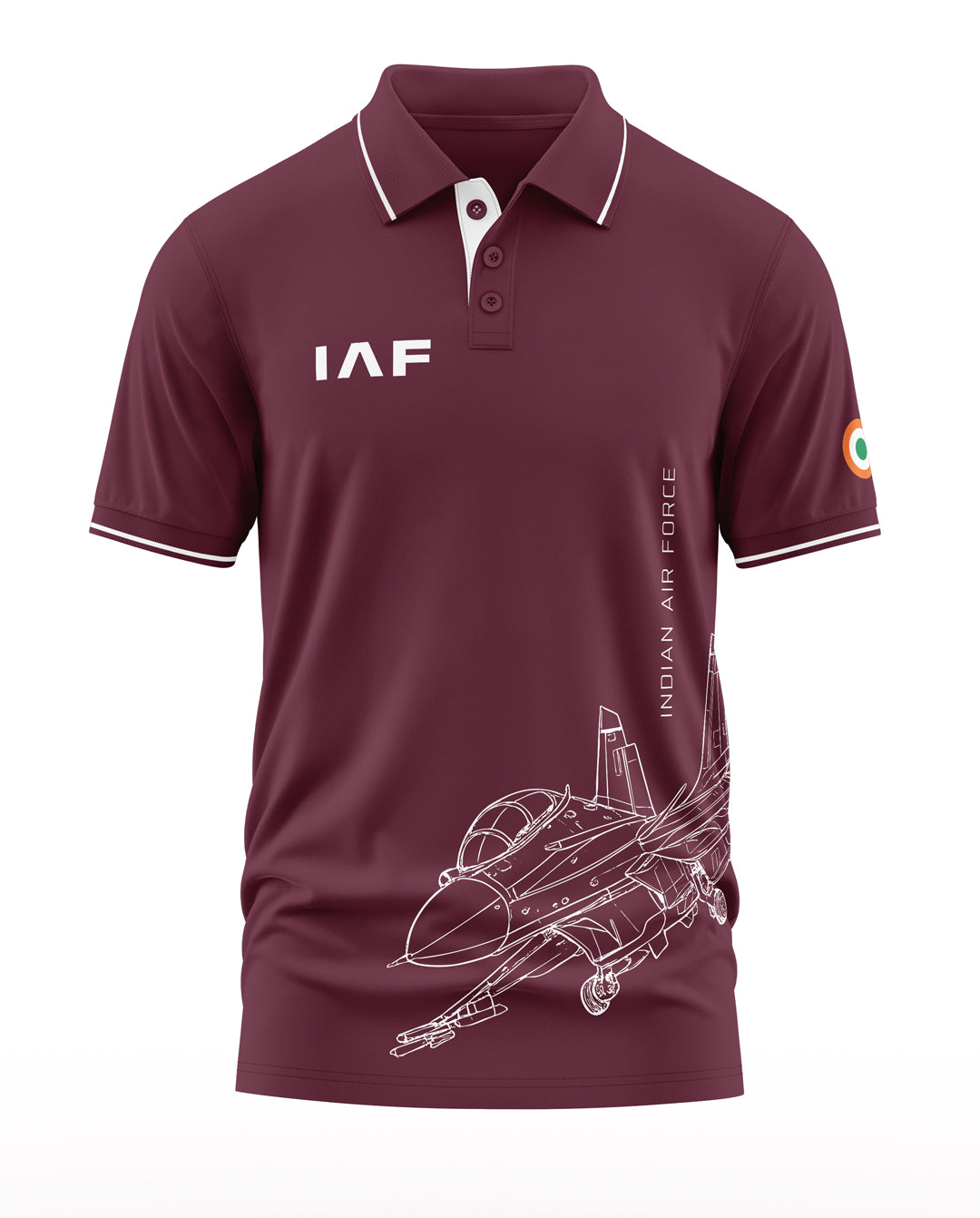 IAF Fighter Jet Polo Collar T-Shirt