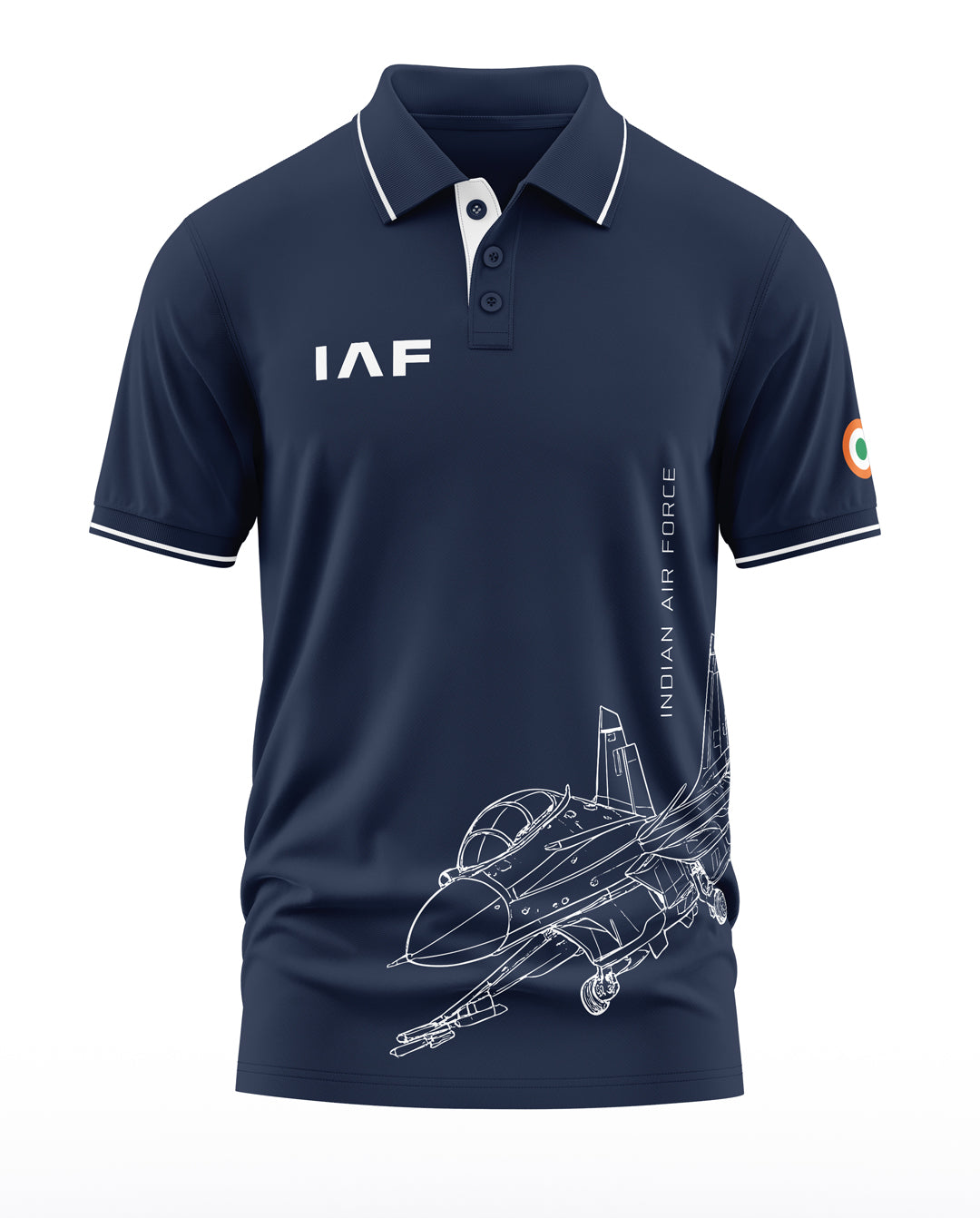 IAF Fighter Jet Polo Collar T-Shirt