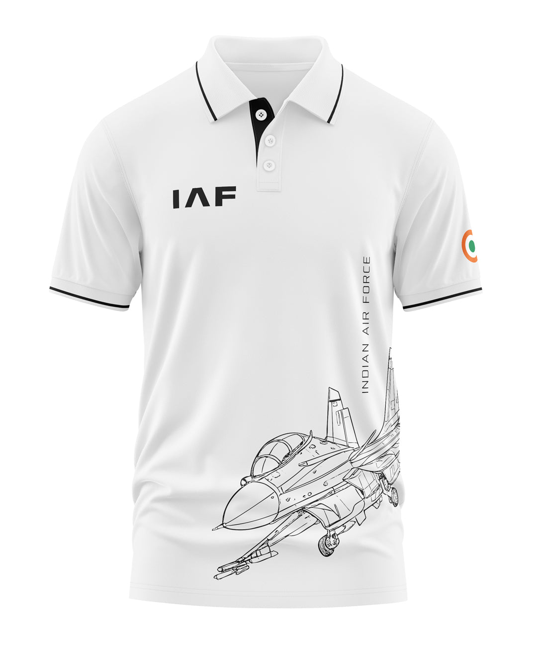IAF Fighter Jet Polo Collar T-Shirt