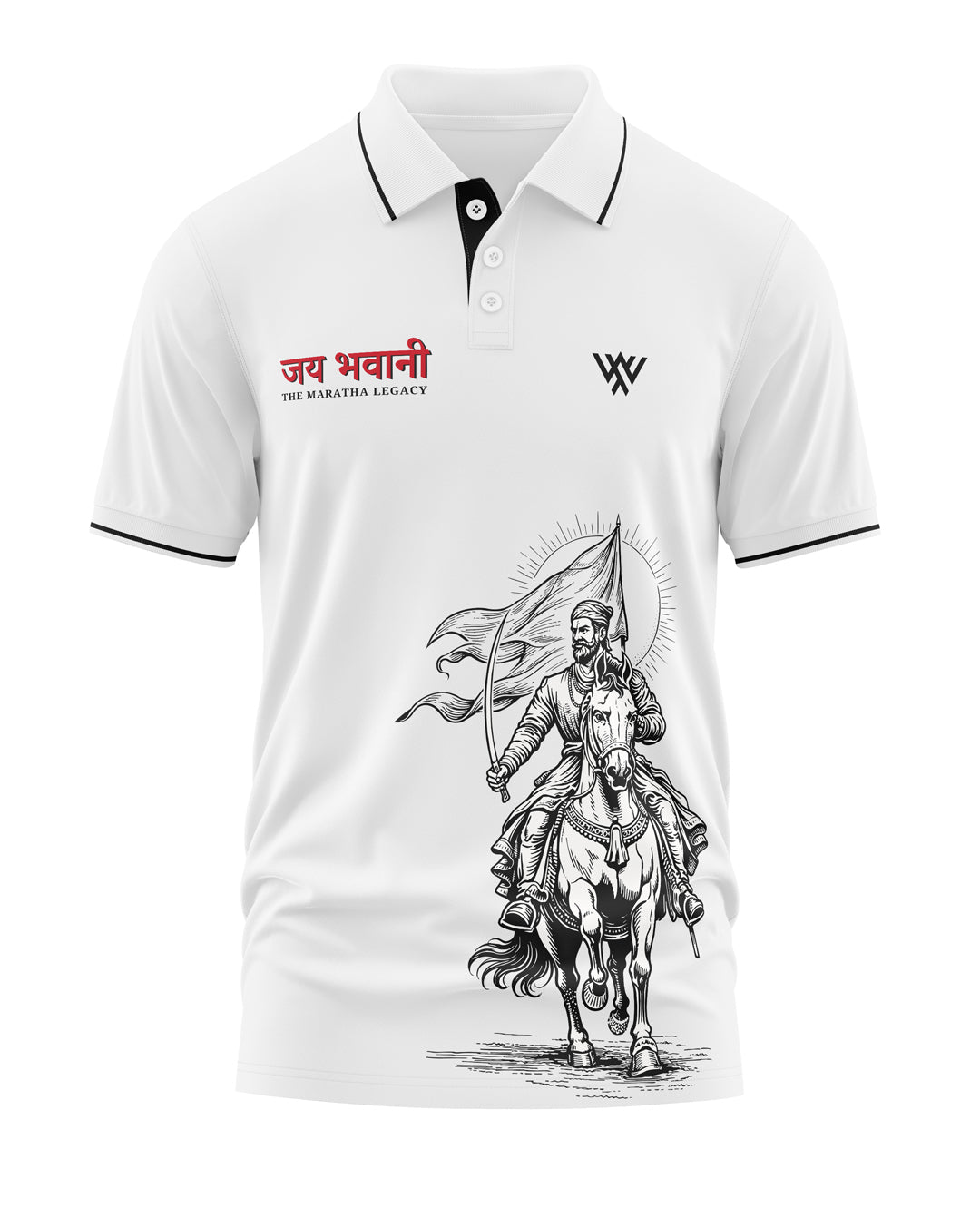 Jay Bhavani Polo Collar T-Shirt