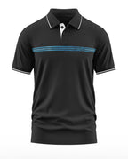 Warrior World Premium Navy Polo Collar T-Shirt