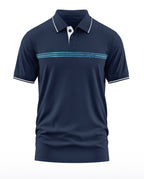 Warrior World Premium Navy Polo Collar T-Shirt