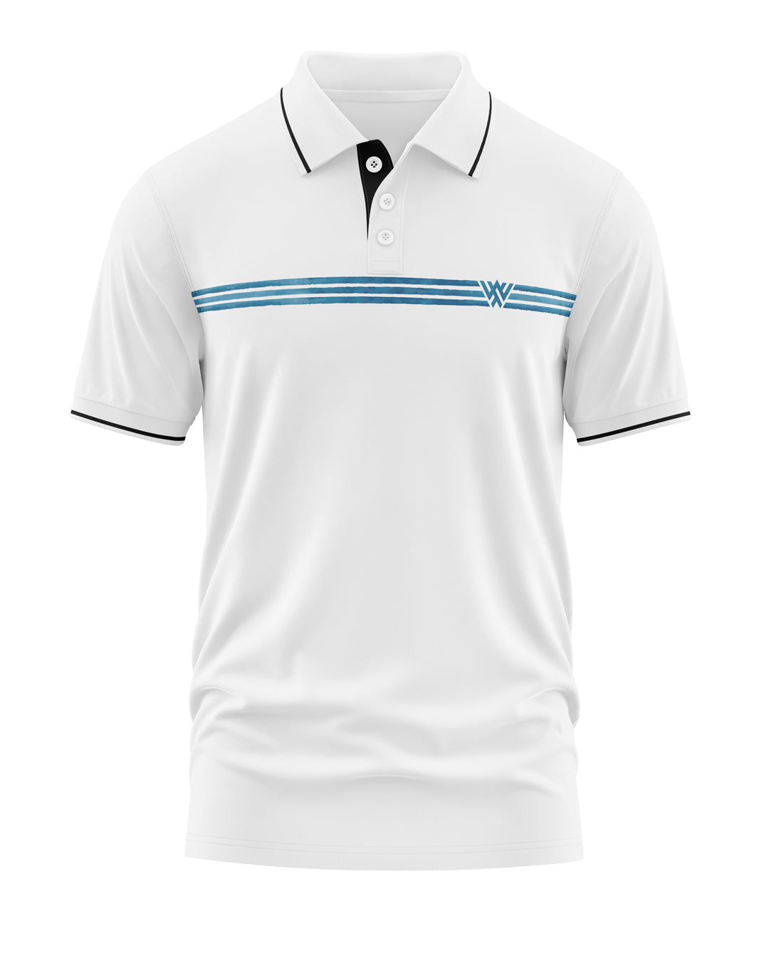 Warrior World Premium Navy Polo Collar T-Shirt