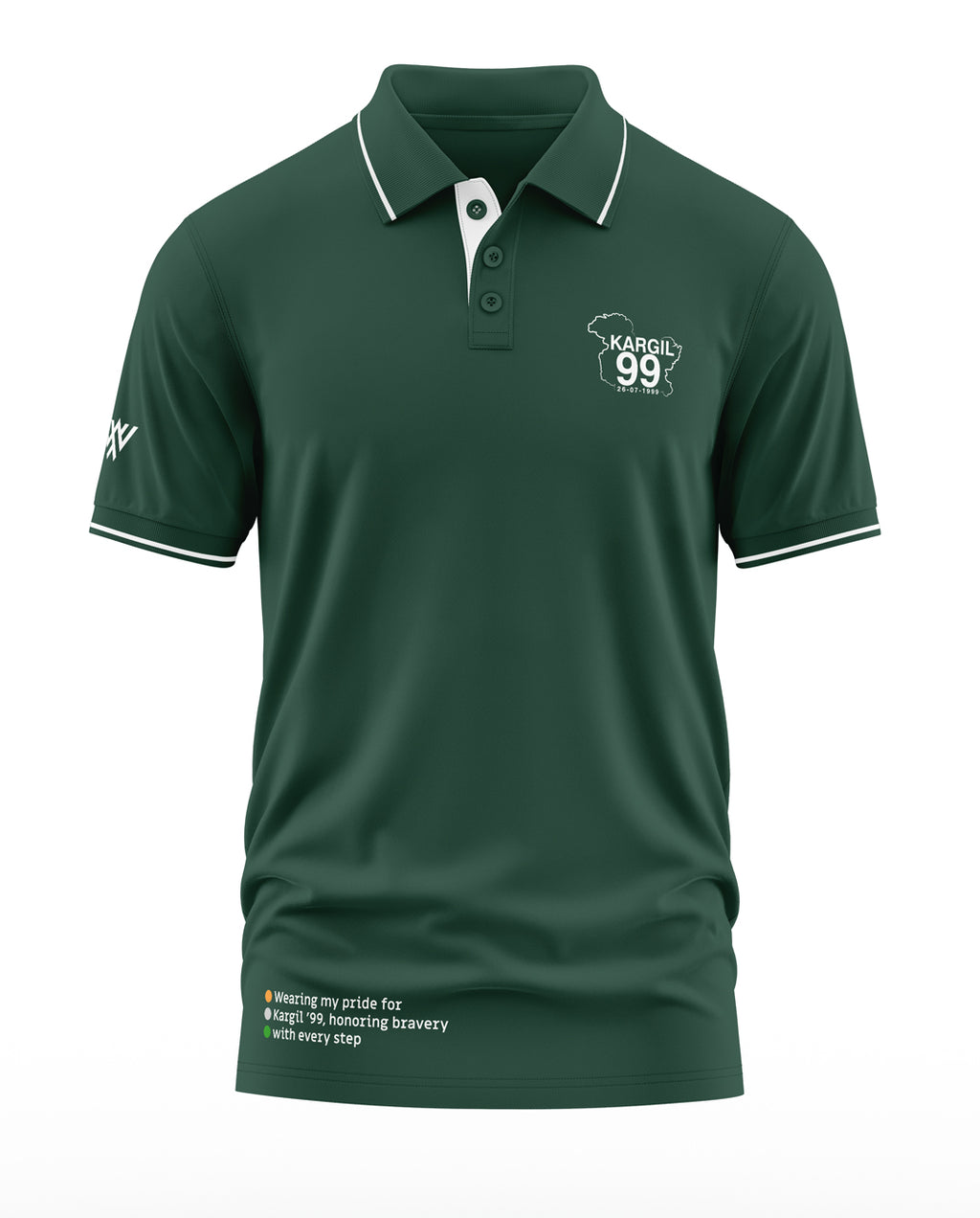 Kargil 1999 Solid Polo Collar T-Shirt