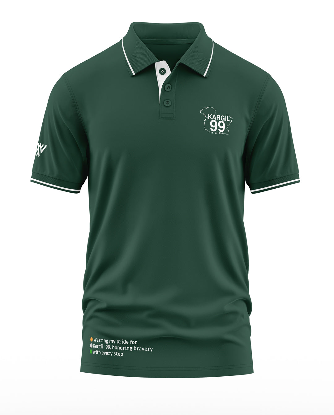 Kargil 1999 Solid Polo Collar T-Shirt