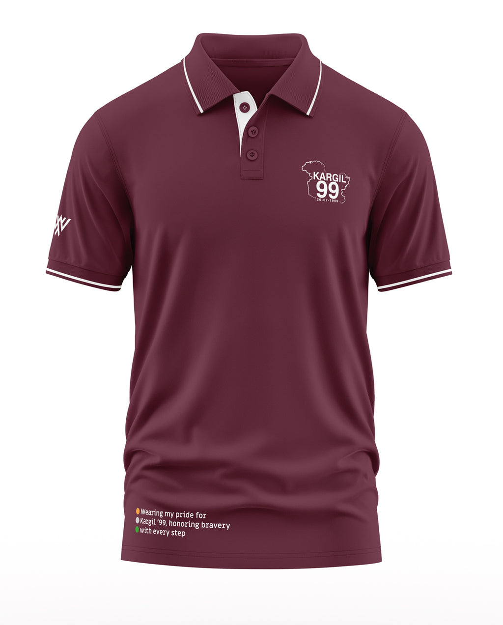 Kargil 1999 Solid Polo Collar T-Shirt