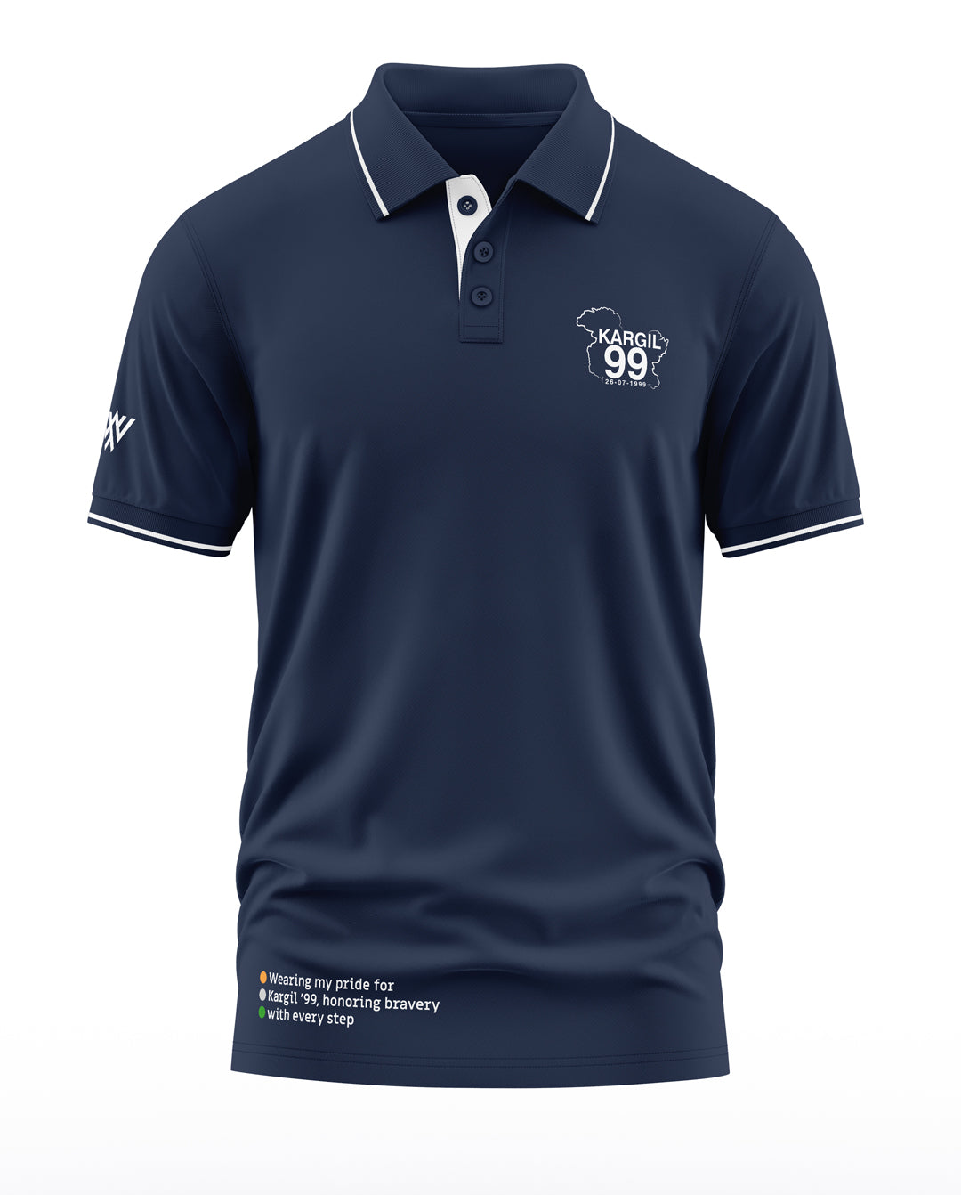 Kargil 1999 Solid Polo Collar T-Shirt