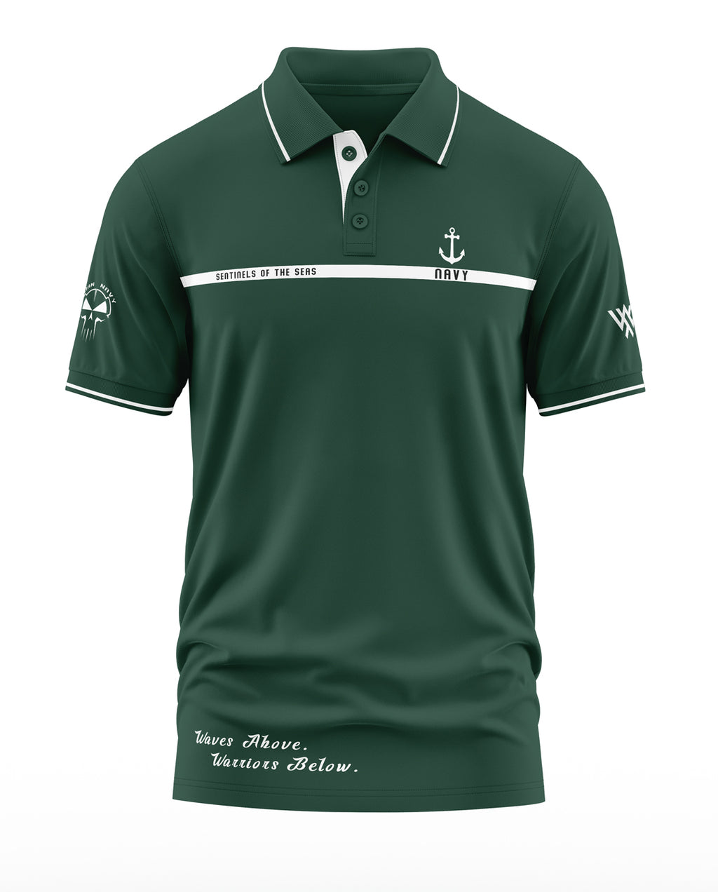 Navy Sentnels Polo Collar T-Shirt