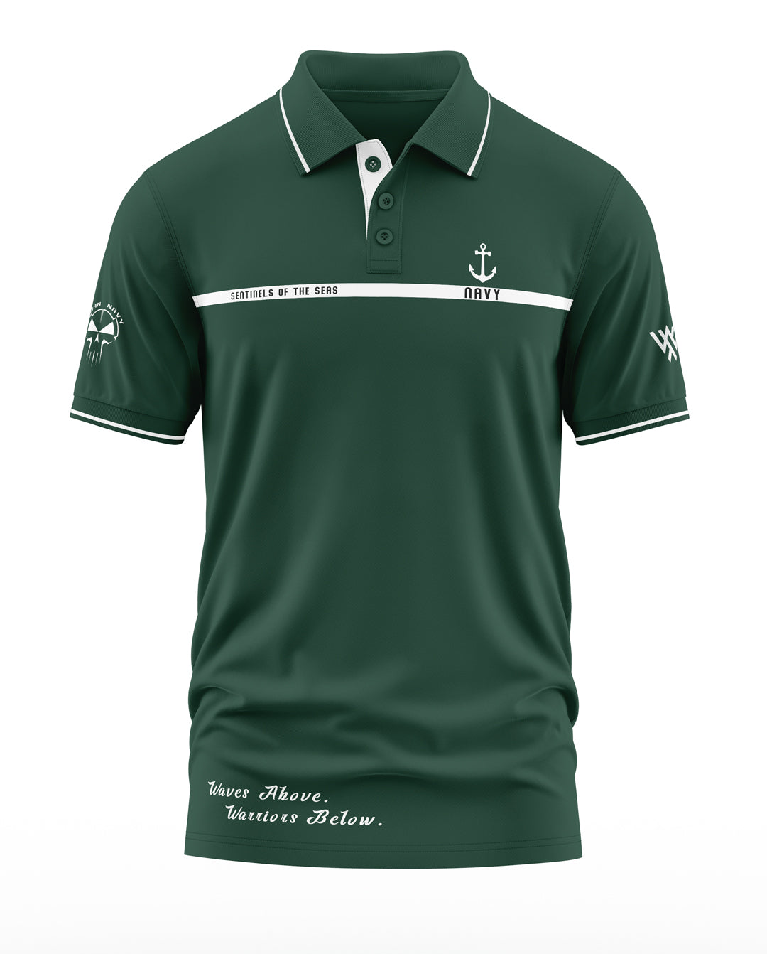 Navy Sentnels Polo Collar T-Shirt