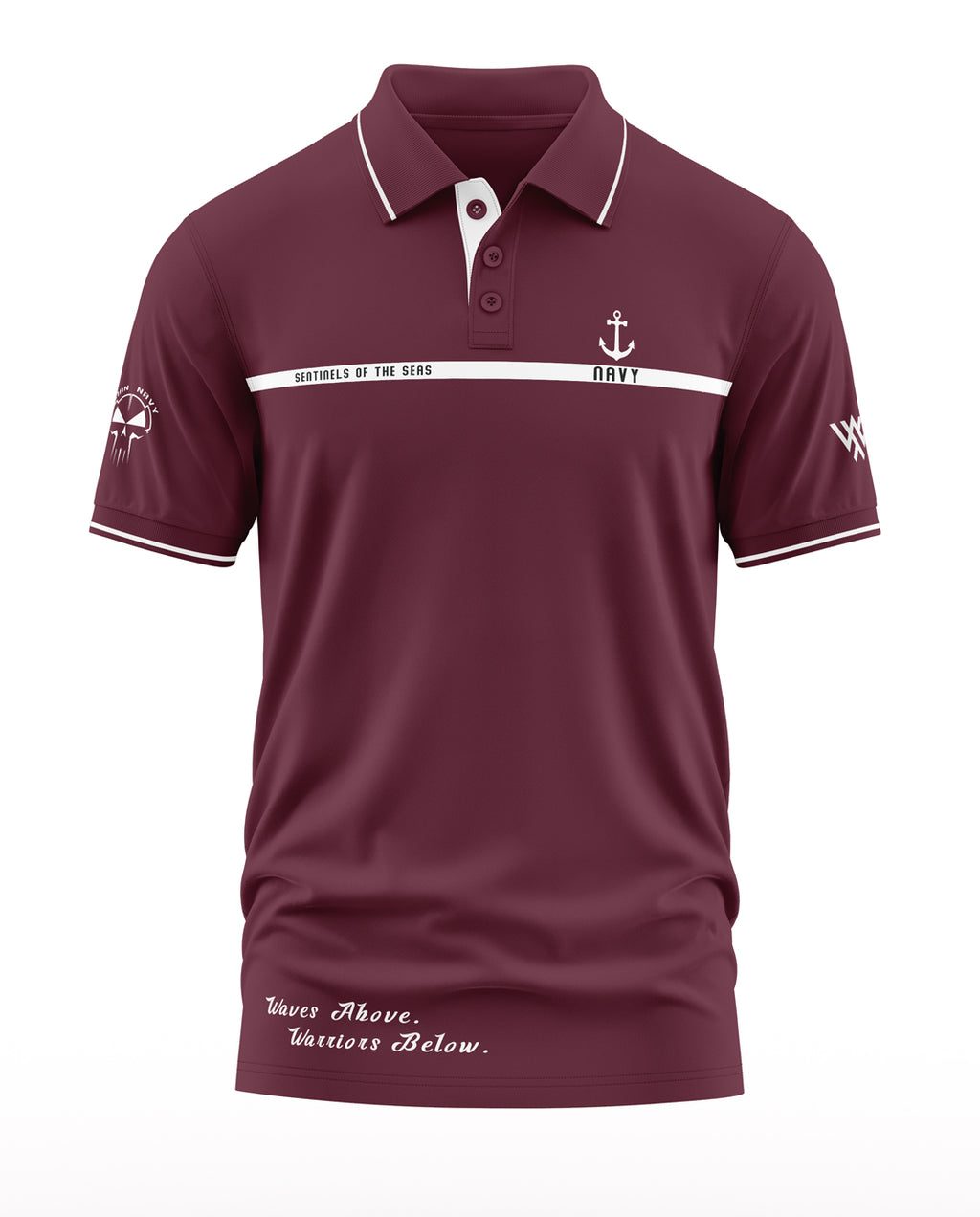 Navy Sentnels Polo Collar T-Shirt