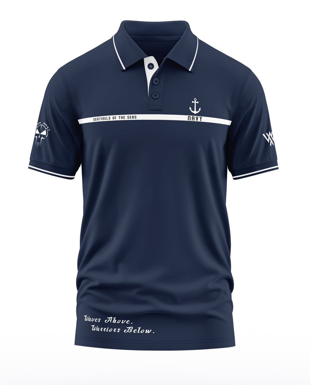Navy Sentnels Polo Collar T-Shirt