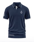 Navy P15B Polo Collar T-Shirt