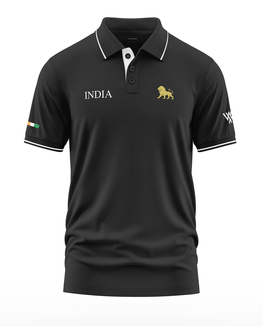 India Lion Polo Collar T-Shirt