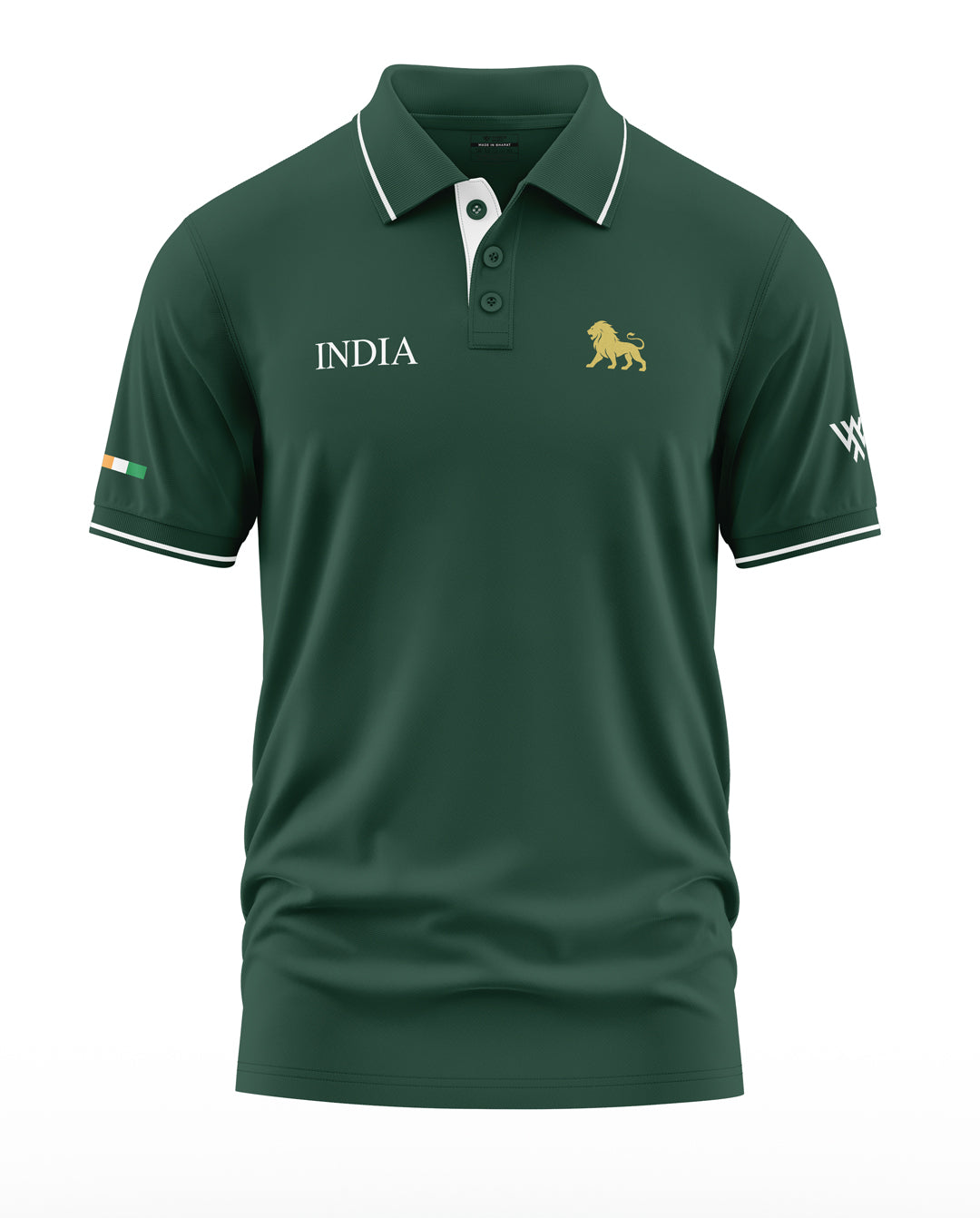 India Lion Polo Collar T-Shirt