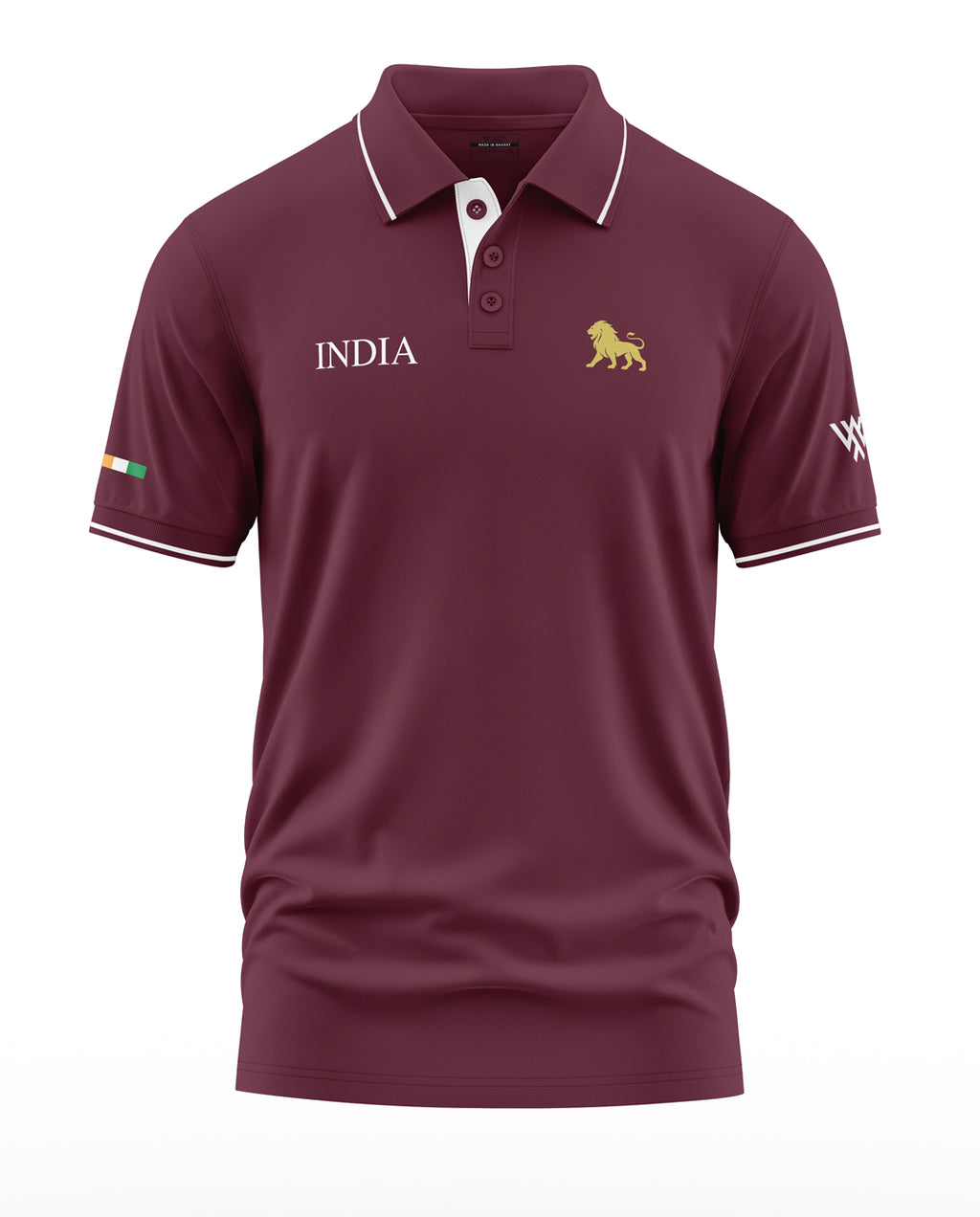 India Lion Polo Collar T-Shirt
