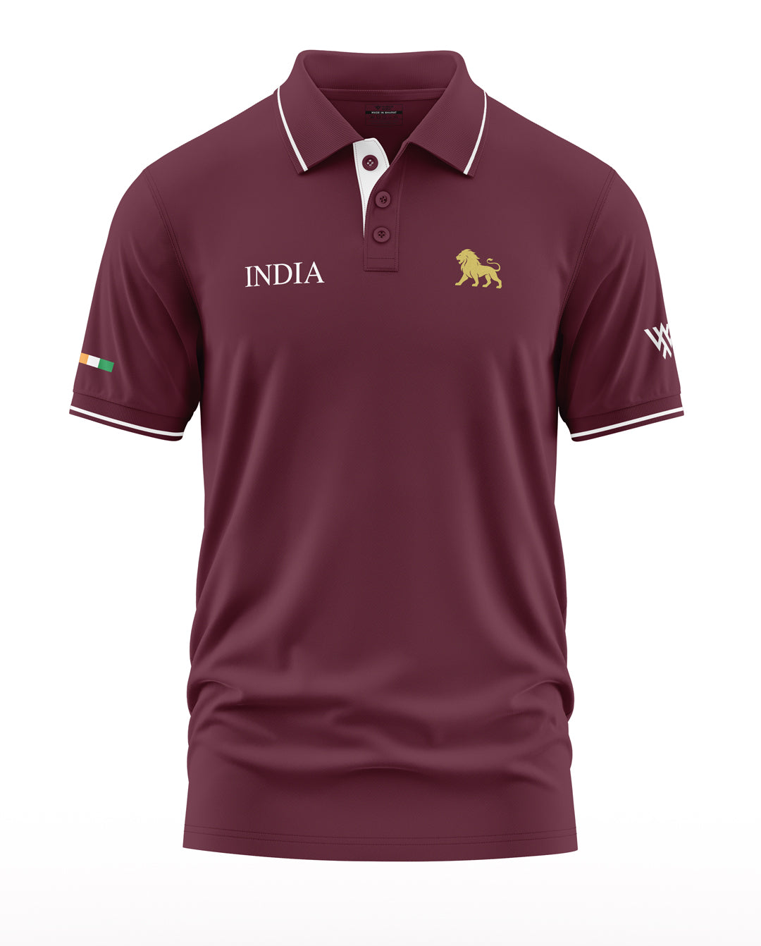 India Lion Polo Collar T-Shirt