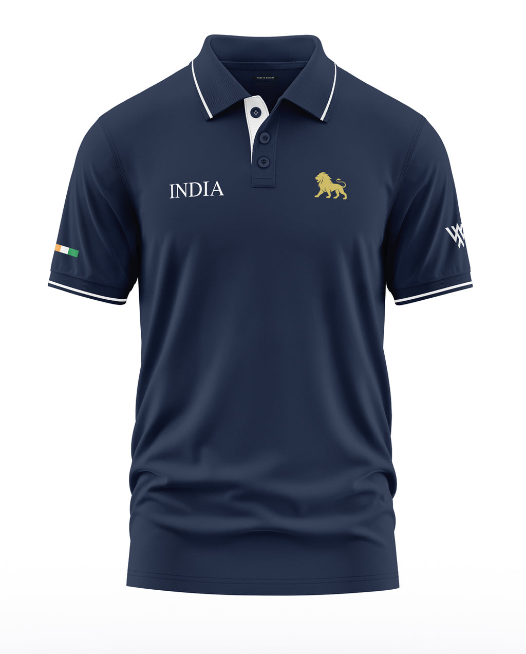 India Lion Polo Collar T-Shirt