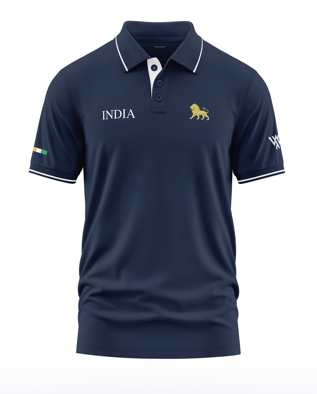 India Lion Polo Collar T-Shirt