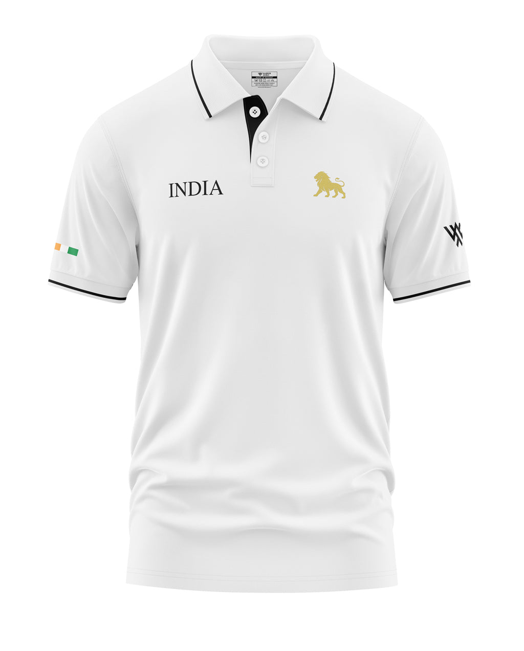 India Lion Polo Collar T-Shirt
