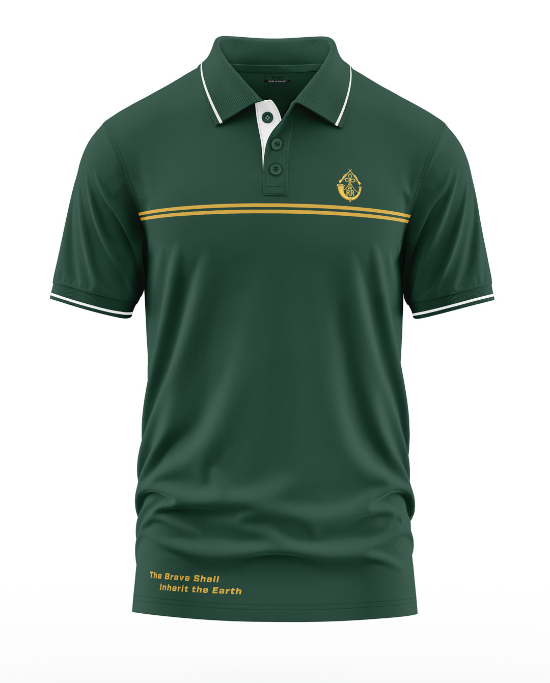 Rajputana Rifles The Brave Shall Polo Collar T-Shirt