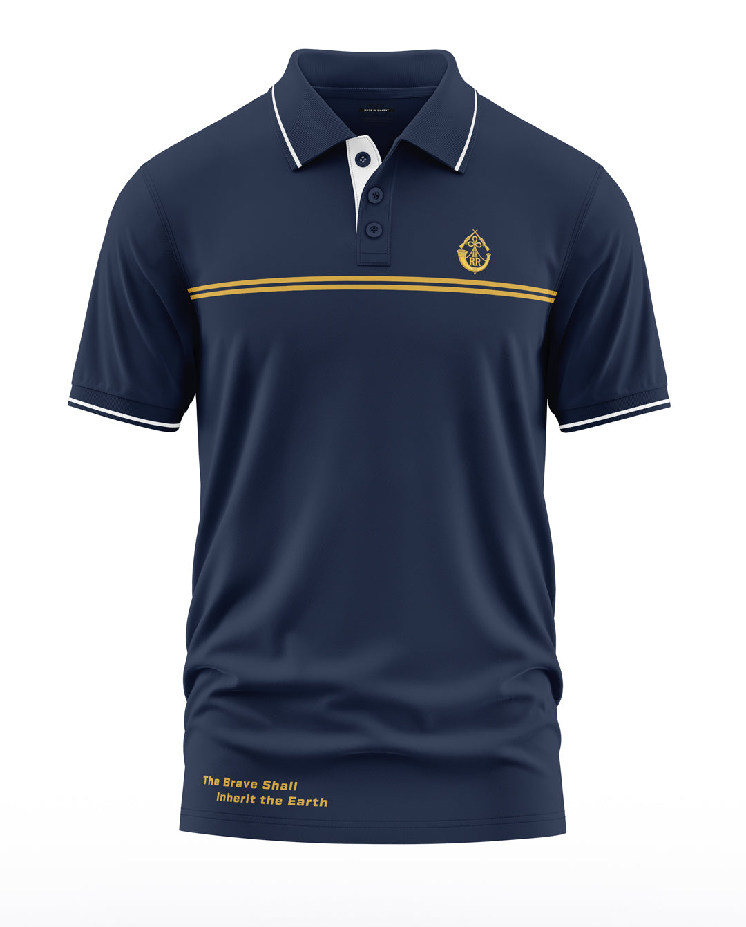 Rajputana Rifles The Brave Shall Polo Collar T-Shirt