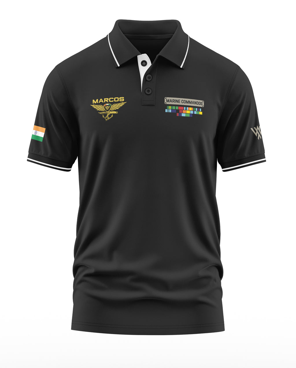 Marcos Marine Commandos Polo Collar T-Shirt