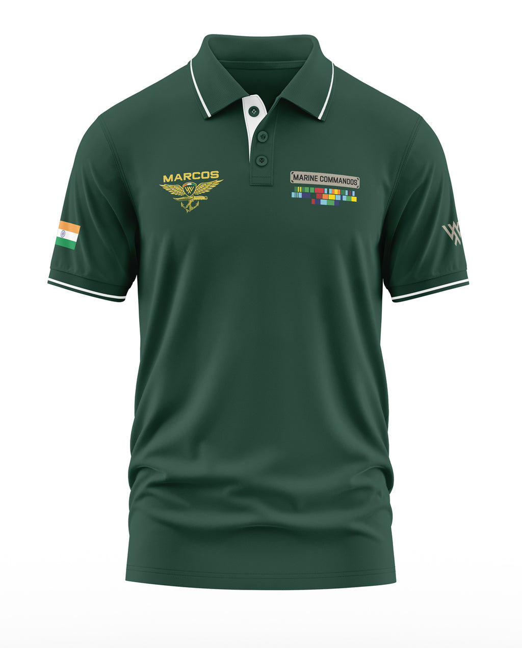 Marcos Marine Commandos Polo Collar T-Shirt