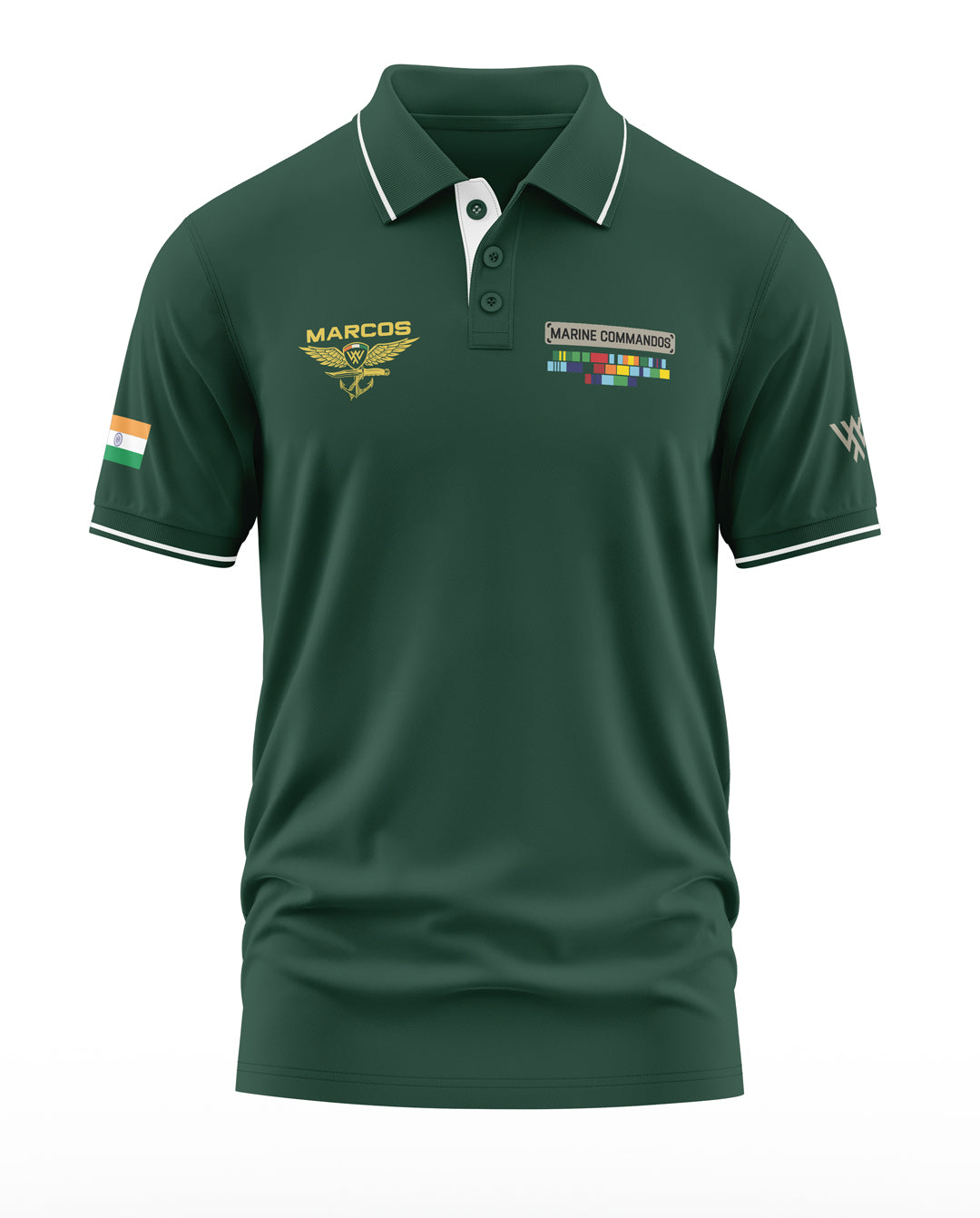 Marcos Marine Commandos Polo Collar T-Shirt