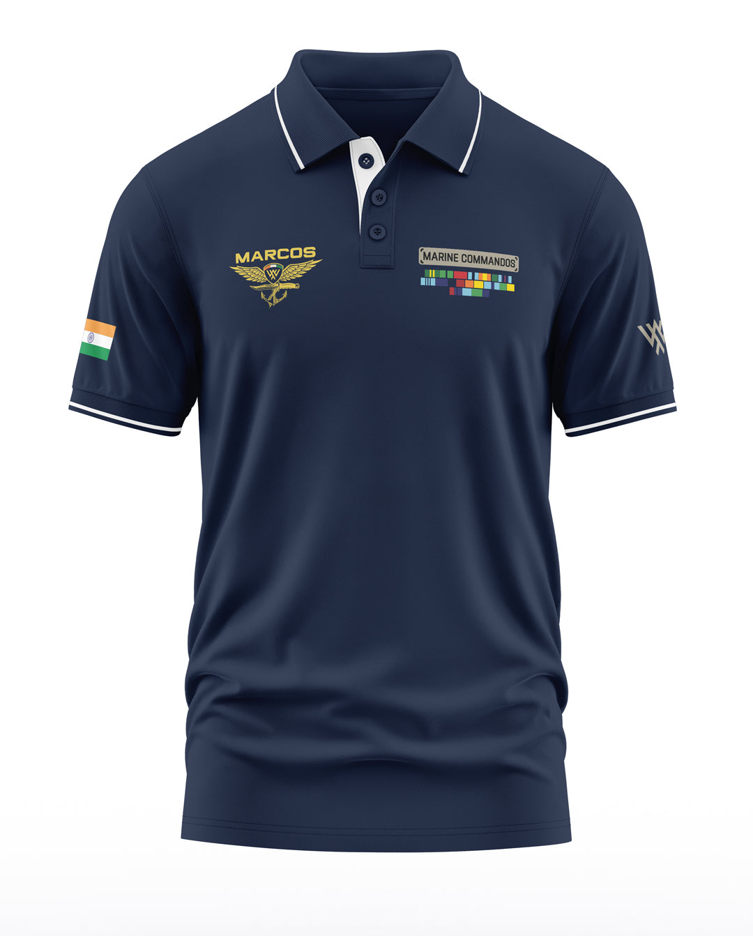 Marcos Marine Commandos Polo Collar T-Shirt