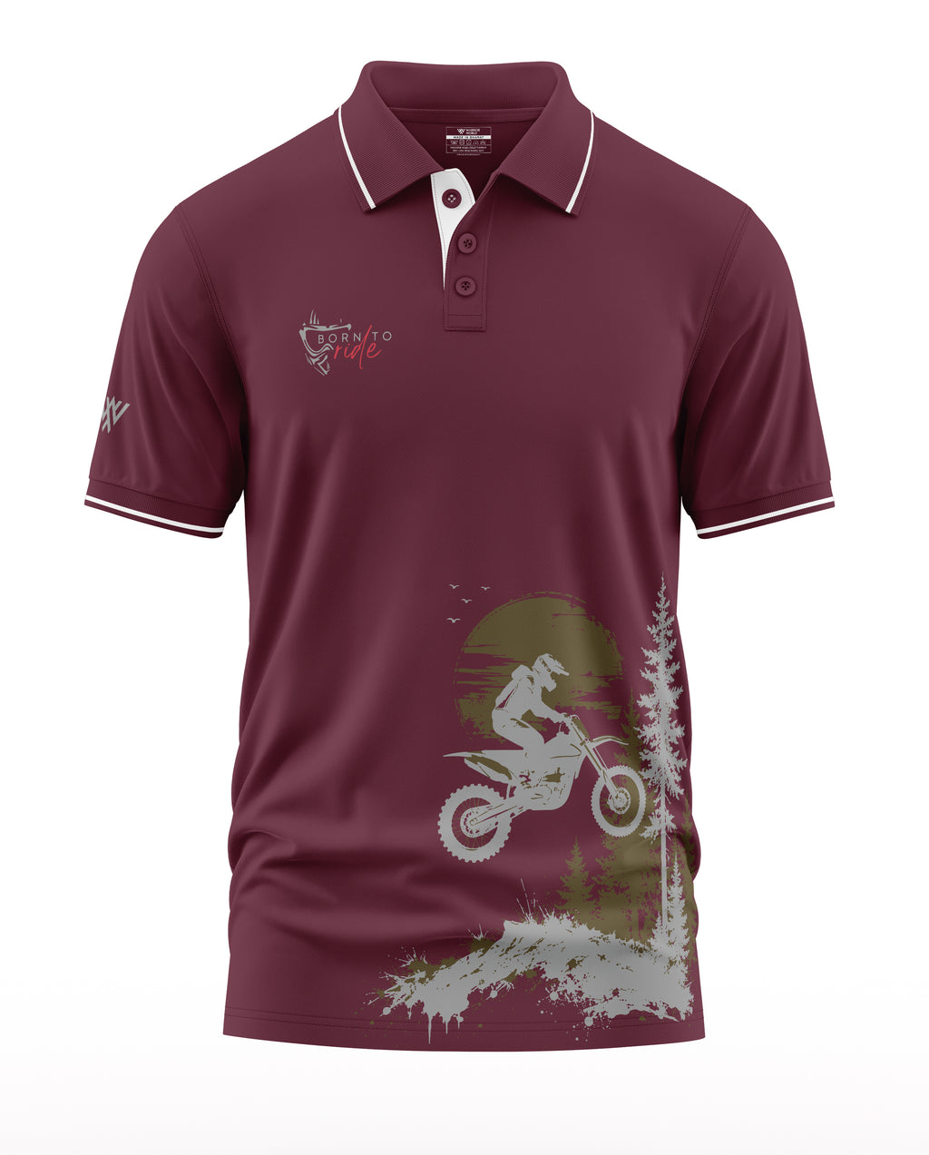 Born to Ride Adventure Polo Collar T-Shirt