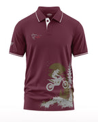 Born to Ride Adventure Polo Collar T-Shirt