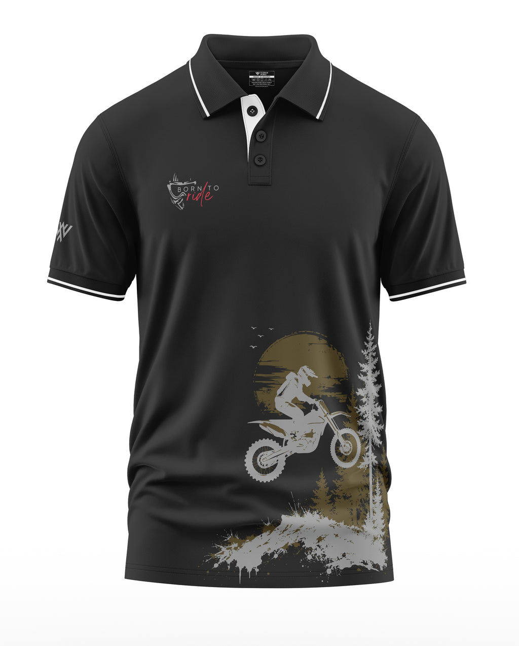 Born to Ride Adventure Polo Collar T-Shirt