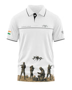Army Drone Surveillance Polo Collar T-Shirt