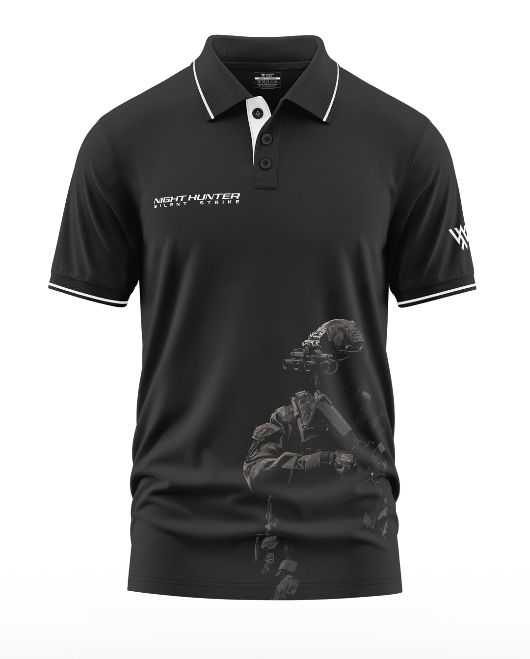 Night Hunter Silent Strike Polo Collar T-Shirt