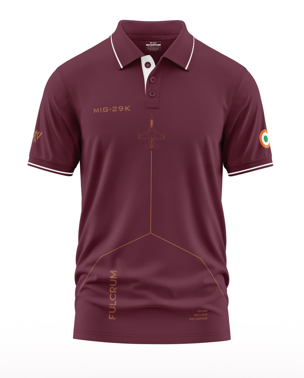 MiG-29K Fulcrum Polo Collar T-Shirt