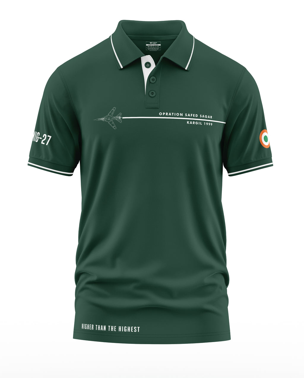 Operation Safed Sagar MiG-27 Polo Collar T-Shirt