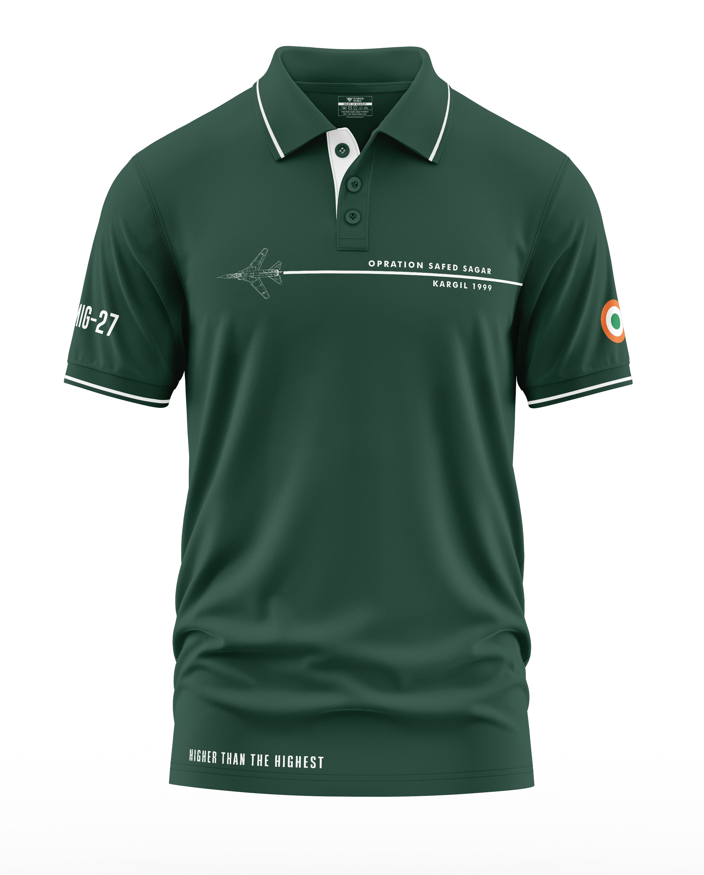 Operation Safed Sagar MiG-27 Polo Collar T-Shirt