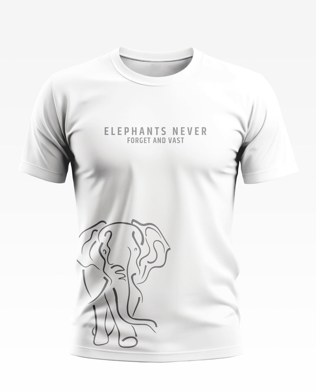 Elephants Never Forget Soft Cotton T-shirt