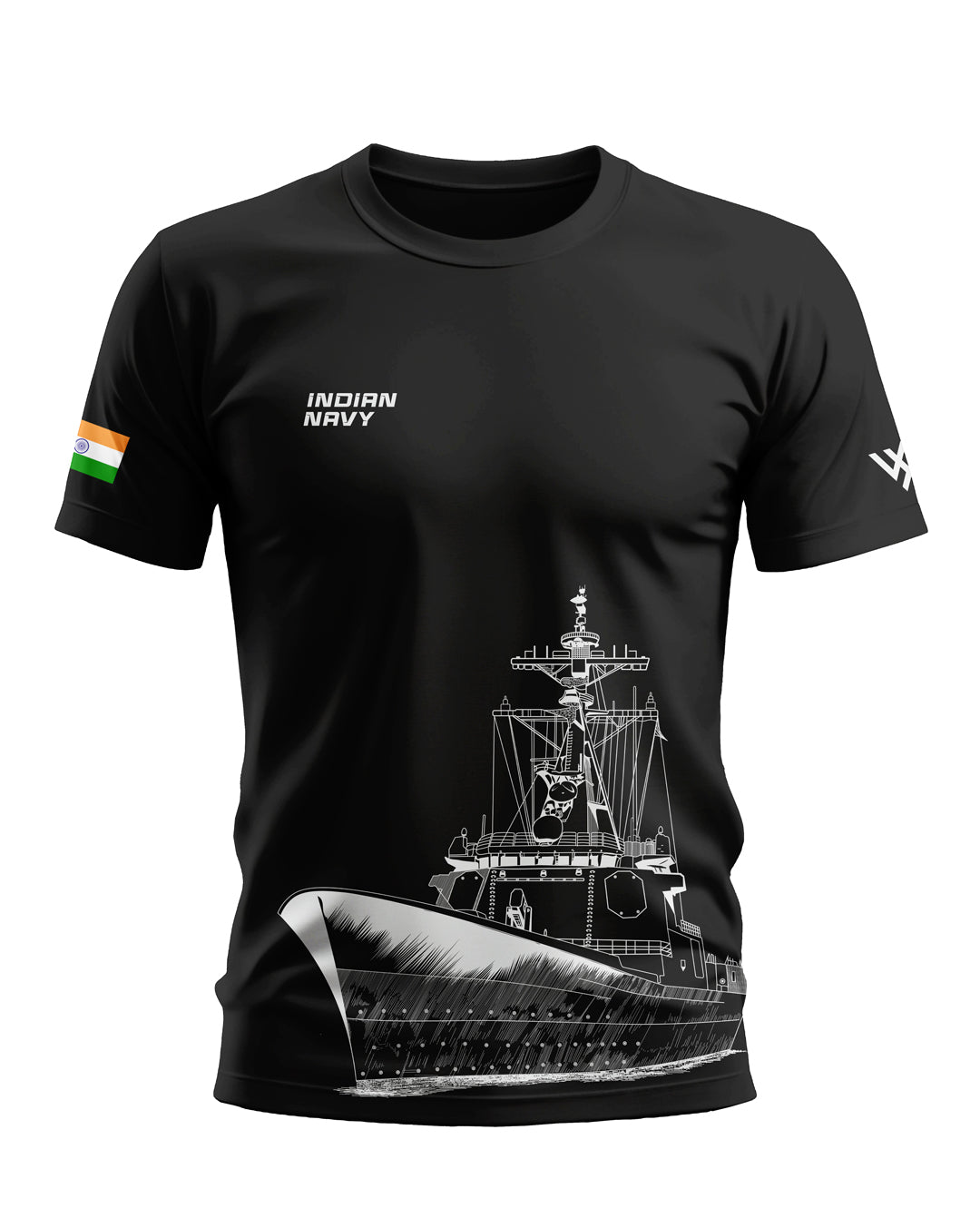 Indian Navy Style Soft Cotton T-shirt