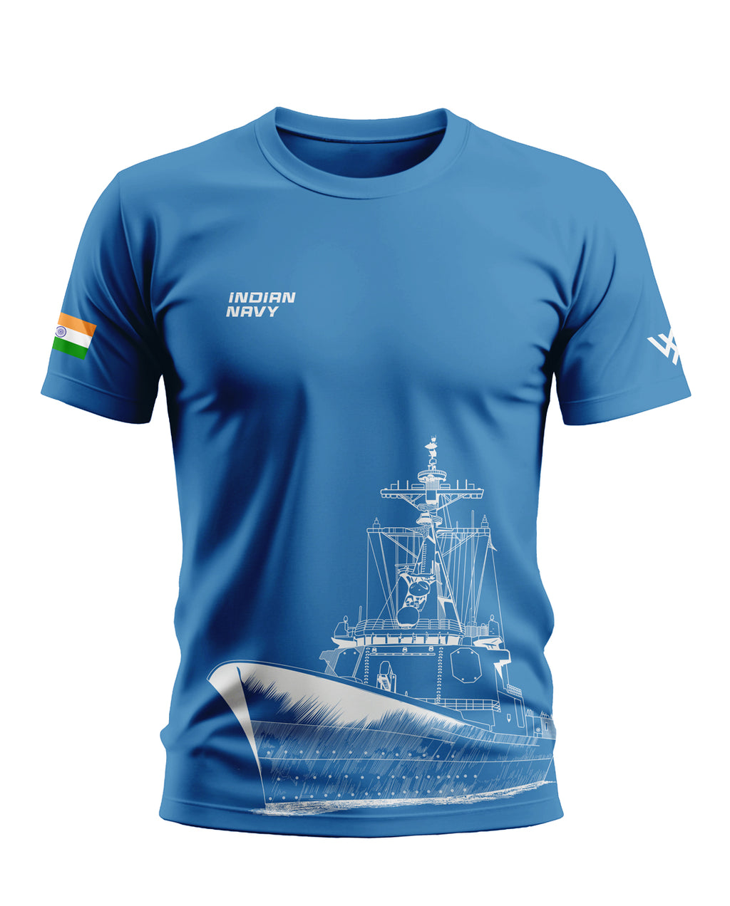 Indian Navy Style Soft Cotton T-shirt
