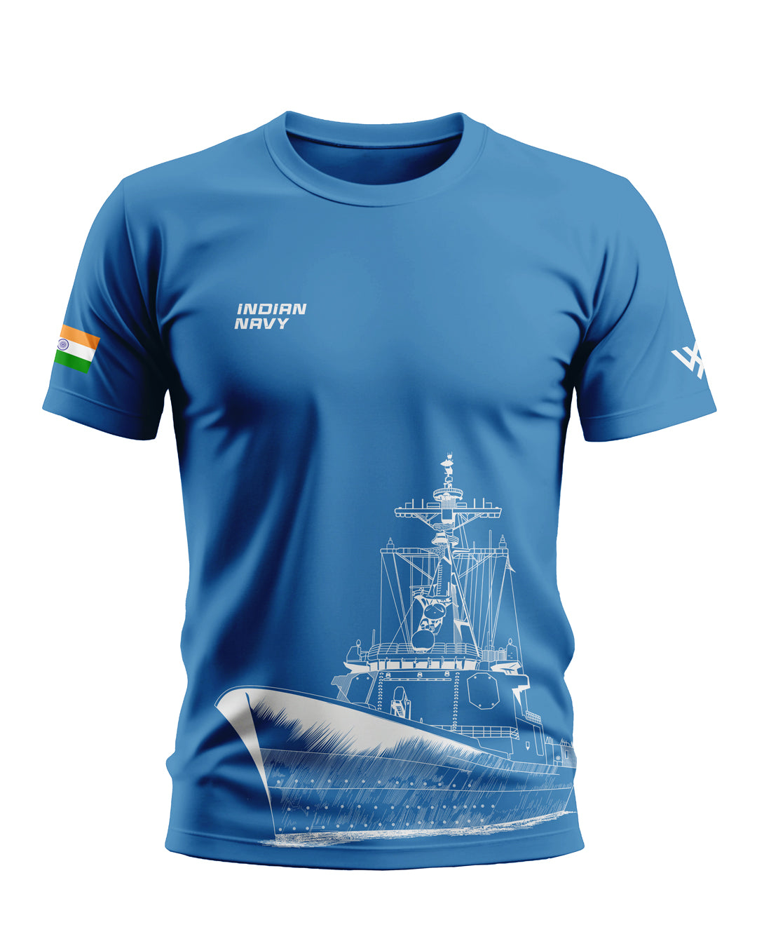 Indian Navy Style Soft Cotton T-shirt